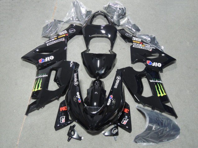 3M Touch4 Monster Negro Kit Completo Carenado Kawasaki ZX6R 05-06