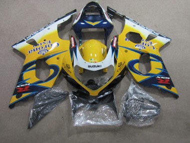 Amarillo Azul Corona Extra Carenado Suzuki GSXR 1000 K1 00-02