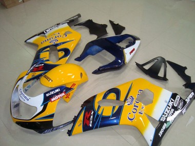 Amarillo Azul Corona Extra Motul Carenado Suzuki GSXR 750 K1 K2 K3 01-03