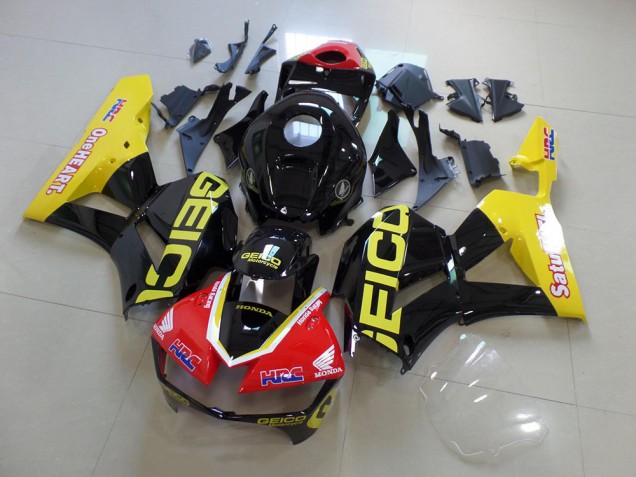 Amarillo Negro Geico Carenado Honda CBR 600 RR 13-21