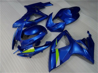 Azul ABS Plástico Suzuki GSXR 600 / 750 K6 06-07