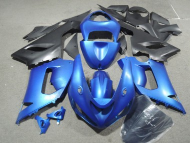 Azul ABS Plásticos Kawasaki ZX6R 05-06