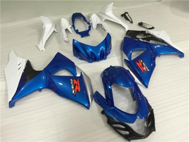 Azul Blanco ABS Kits Carenado Suzuki GSXR 1000 K9 09-16