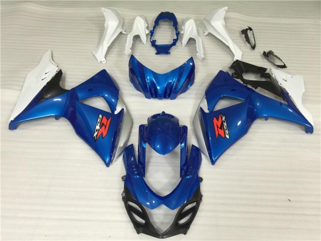 Azul Blanco ABS Kits Carenado Suzuki GSXR 1000 K9 09-16