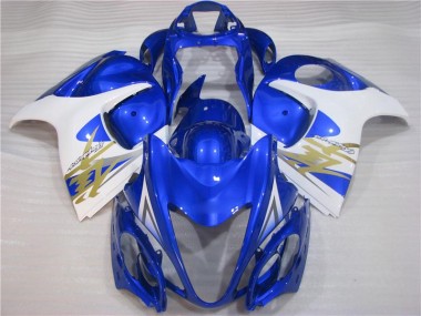 Azul Blanco ABS Kits Carenado Suzuki GSXR 1300 Hayabusa 08-19