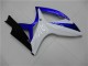 Azul Blanco ABS Kits Carenado Suzuki GSXR 600 / 750 K6 06-07