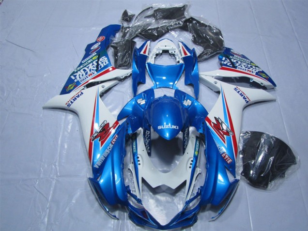 Azul Blanco Carenado Suzuki GSXR 600 K11 11-21