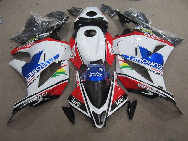 Azul Blanco EUROBET Lee Carenado Honda CBR 600 RR 09-12