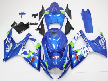 Azul Blanco Kit Carenado Suzuki GSXR 600 / 750 K6 06-07