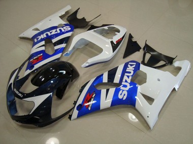 Azul Blanco Kit Carenado Suzuki GSXR 750 K1 K2 K3 01-03