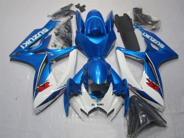 Azul Blanco Kits Carenado Suzuki GSXR 600 K6 06-07