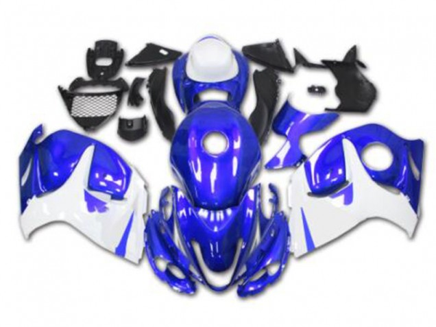 Azul Blanco Kits Completo Carenado ABS Suzuki GSXR 1300 Hayabusa 08-19