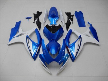 Azul Blanco Kits Completo Carenado ABS Suzuki GSXR 600 / 750 K6 06-07