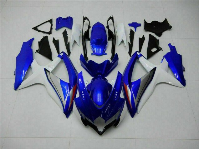 Azul Blanco Kits Completo Carenado Suzuki GSXR 600 / 750 K8 08-10