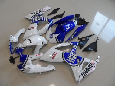 Azul Blanco Lucky Strike Motul 34 Carenado Suzuki GSXR 750 K6 06-07