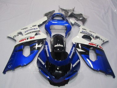 Azul Blanco Motul Kit ABS Carenado Suzuki GSXR 600 K1 K2 K3 01-03