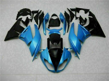 Azul Negro Kit ABS Carenado Kawasaki ZX6R 09-12