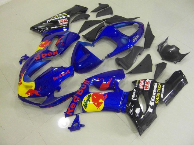 Azul Red Bull Carenado Kawasaki ZX6R 05-06