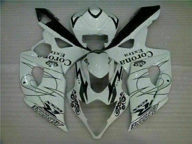 Blanco ABS Plástico Suzuki GSXR 1000 K5 05-06