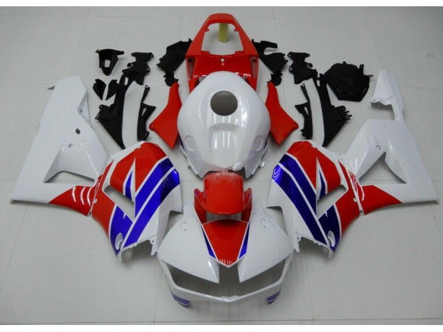 Blanco Azul Rojo Carenado Honda CBR 600 RR 13-21