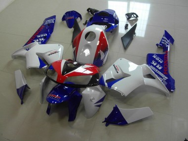 Blanco Azul Rojo HRC ABS Kits Carenado Honda CBR 600 RR 05-06