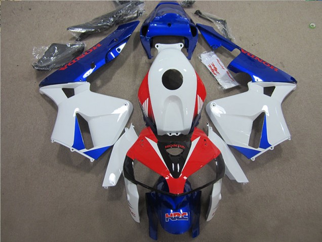 Blanco Azul Rojo HRC ABS Plásticos Honda CBR 600 RR 05-06