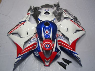 Blanco Azul Rojo Plástica Honda CBR 600 RR 09-12