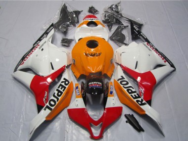 Blanco Naranja Negro Repsol Carenado Honda CBR 600 RR 09-12