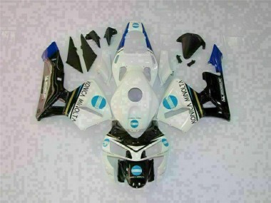 Blanco Negro Kit Completo Carenado Honda CBR 600 RR 03-04