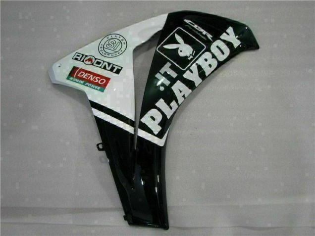 Blanco Negro Playboy Kit ABS Carenado Honda CBR 1000 RR 08-11