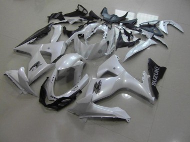 Blanco Perla & Negro Carenado Suzuki GSXR 1000 K9 09-16