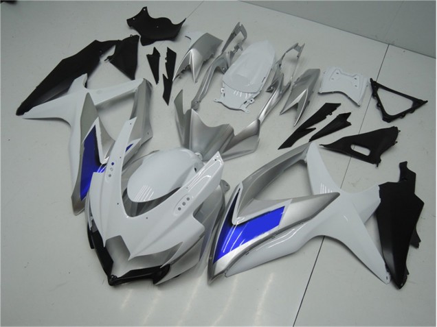 Blanco Plata Azul Carenado Suzuki GSXR 600 / 750 K8 08-10