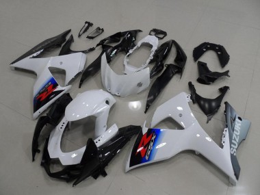 Blanco Plata Carenado Suzuki GSXR 1000 K9 09-16