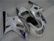 Blanco Plata Carenado Suzuki GSXR 600 / 750 K1 K2 K3 01-03