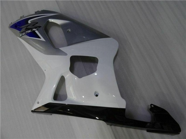 Blanco Plata Carenado Suzuki GSXR 600 / 750 K1 K2 K3 01-03