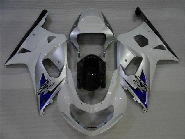 Blanco Plata Carenado Suzuki GSXR 600 / 750 K1 K2 K3 01-03