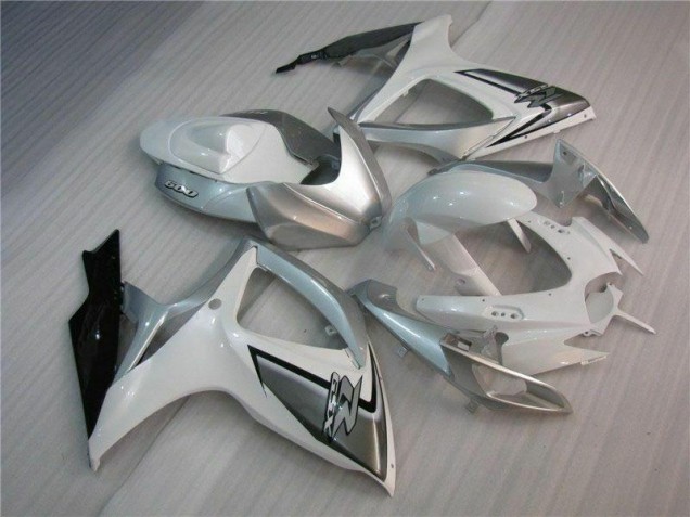 Blanco Plata Carrocería Suzuki GSXR 600 / 750 K6 06-07