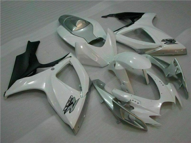 Blanco Plata Plástico Suzuki GSXR 600 / 750 K6 06-07