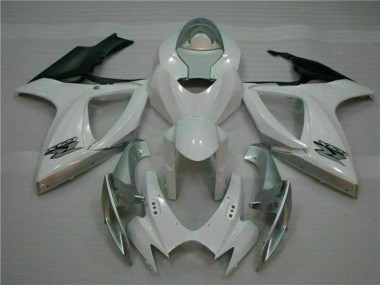 Blanco Plata Plástico Suzuki GSXR 600 / 750 K6 06-07