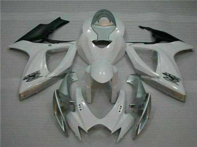 Blanco Plata Plástico Suzuki GSXR 600 / 750 K6 06-07