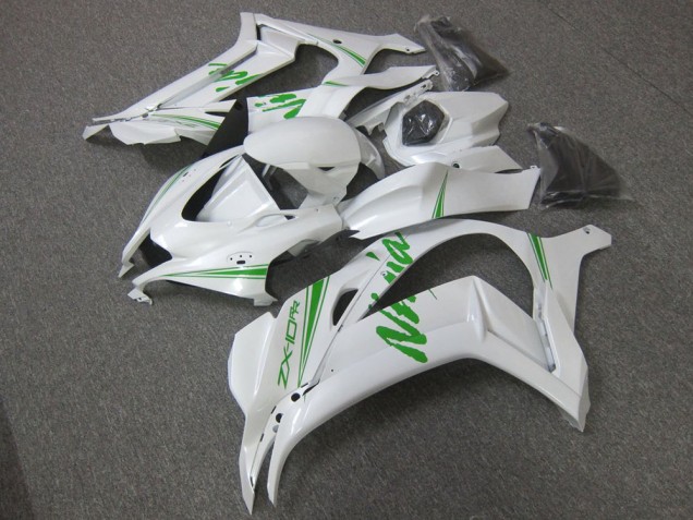 Blanco Verde Carenado Kawasaki ZX10R 16-19