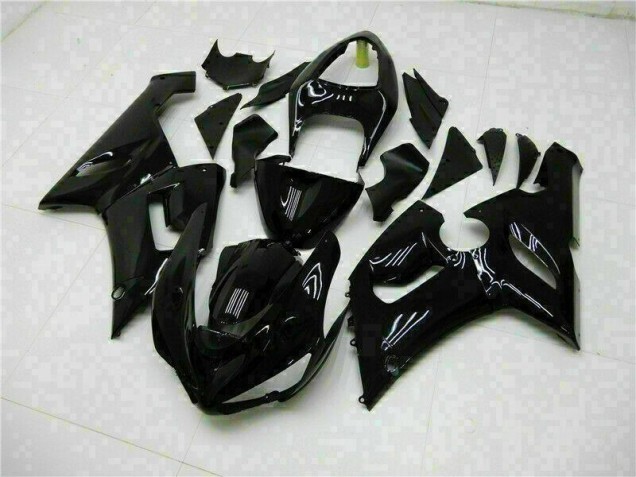 Brillante Negro Carenado Kawasaki ZX6R 05-06