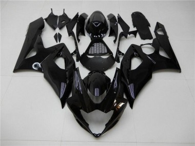 Brillante Negro Kit Completo Carenado Suzuki GSXR 1000 K5 05-06