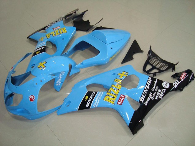 Claro Azul Negro Carenado Suzuki GSXR 1000 K1 00-02