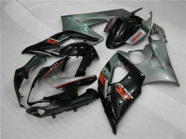 Gris Negro Carenado & Plástico Suzuki GSXR 1000 K5 05-06