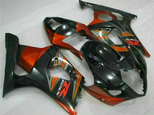 Negro ABS Kits Carenado Suzuki GSXR 1000 K3 03-04