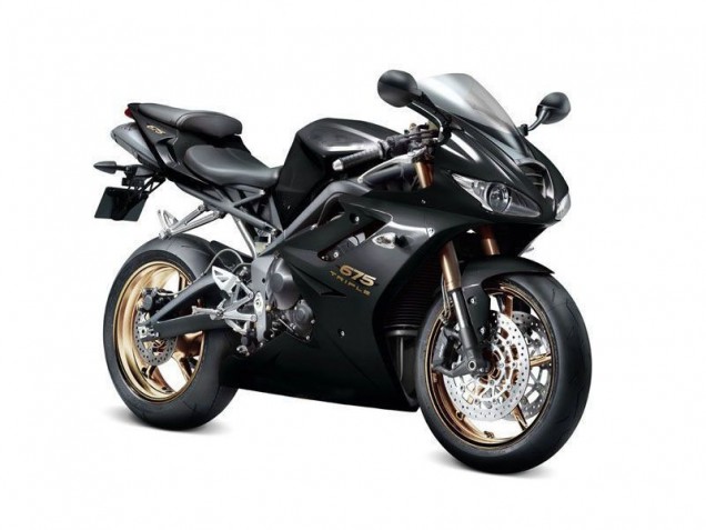 Negro ABS Kits Carenado Triumph Daytona 675 Triple 09-12