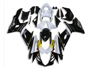 Negro Blanco ABS Plástica Suzuki GSXR 600 / 750 K11 11-21