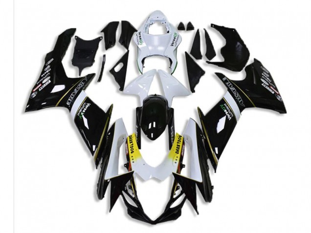 Negro Blanco ABS Plástica Suzuki GSXR 600 / 750 K11 11-21