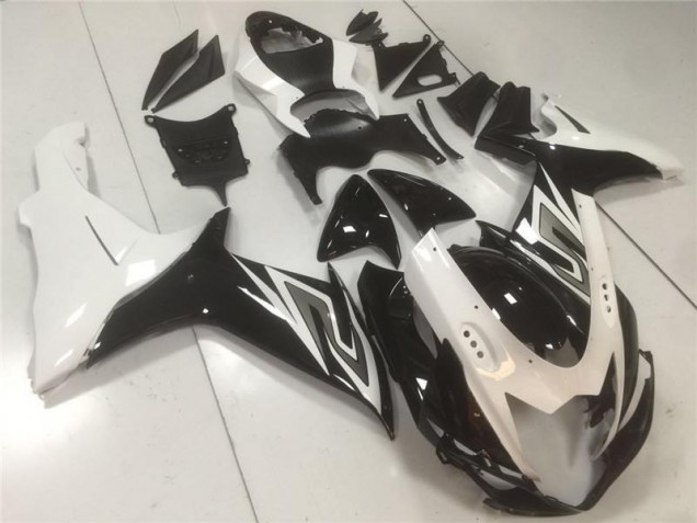 Negro Blanco ABS Plástico Suzuki GSXR 600 / 750 K11 11-21